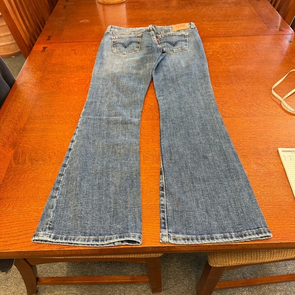 Levi’s 518 super low stretch bootcut dark wash jeans size 7M jr - Picture 2 of 8